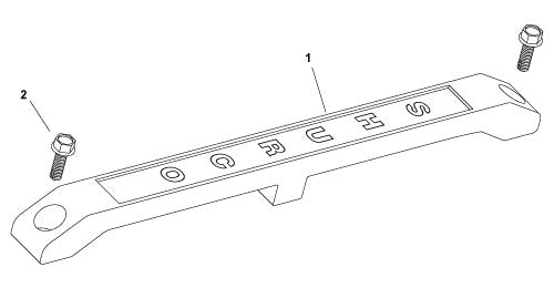 Single Molded Roll Tube Deflector Kit - Black